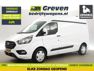 Ford Transit Custom 320 2.0 TDCI L2H2 2800KG Trekgew. Trekhaak Airco LED Cruise PDC Stoelverwarming Elektrpakket