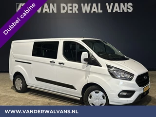 Ford Transit Custom 2.0 TDCI 130pk L2H1 Dubbele cabine Euro6 Airco | 6-Zits | Navigatie | LED Cruisecontrol, Parkeersensoren, Sidebars, Stoelverwarming