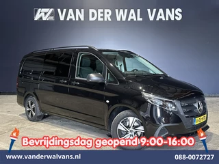 Mercedes-Benz Vito 116 CDI 164pk 9G-Tronic Automaat L2H1 Dubbele Cabine Fabrieksgarantie Euro6 Airco | 5-Zits | 2x zijdeur | 360 graden Camera Navigatie, LED, LM Velgen, 2500kg Trekhaak, Adaptieve Cruisecontrol, Parkeersensoren, Isofix, MBUX