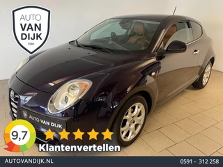 Alfa Romeo MiTo 0.9 TwinAir Distinctive AIRCO CLIMA NAVI CRUISE LEER STOELVERW MULTI STUUR PRIVACY GLAS VELGEN PDC ZEER NETTE AUTO