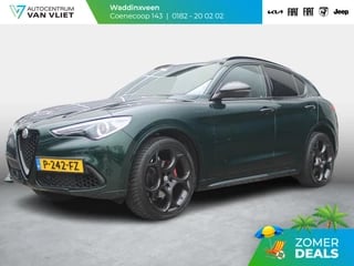 Alfa Romeo Stelvio 2.0 Turbo Aut. 280pk AWD Veloce | Schuif/Kanteldak | Elektrische trekhaak | Adapt. Cruise | Harman Kardon | Leder Dashboard