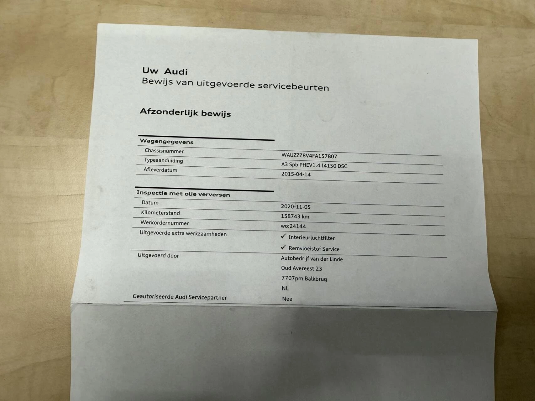 Hoofdafbeelding Audi A3