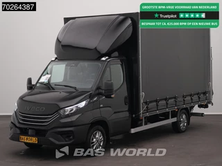 Iveco Daily 35S18 BPM VRIJ! 3.0L 180PK Automaat Schuifzeilen Laadklep ACC LED Navi Camera Euro6 Schuifzeil Zeilen Koffer Meubelbak Bakwagen 22m3 Airco