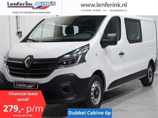 Renault Trafic 2.0 dCi 120 pk L2 Dubbel Cabine Airco, Isofix Keyless Entry, Laadruimte Pakket, PDC achter, 6-Zits