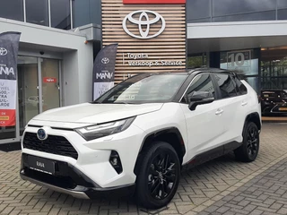 Toyota RAV4 2.5 HYBRID BI-TONE JBL-AUDIO 360°CAMERA BLIND-SPOT STOEL/STUURVERW EL-ACHTERKLEP P-SENSOREN APPLE/ANDROID 19"LMV ALL-SEASON