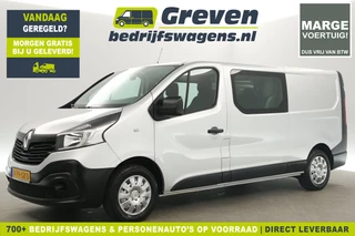 Renault Trafic 1.6 dCi T29 L2H1 Marge | Dubbele Cabine 5 Pers Airco Cruise Navigatie Parkeersensoren Elektrpakket