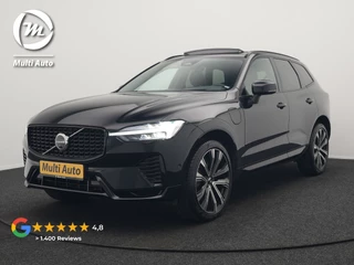 Volvo XC60 T6 AWD Ultimate Dark Long Range Plug In Hybrid 350pk Dealer O.H. PHEV | Panodak | Adaptive Cruise | Head Up | 360 Camera | Lederen Sportstoelen Memory & Verwarmd | 21"L.M | Google Assistent | Stuur Verwarmd | DAB |