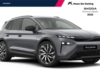 Škoda Elroq Sportline Elektromotor 210 kW / 286 PK SUV Elektri sch | Graphite grey | Trekhaak wegklapbaar | 3000,- inruilbonus