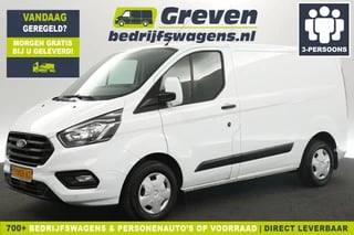 Ford Transit Custom 280 2.0 TDCI L1H1 Airco Cruise Parkeersensoren 3 Persoons Elektrpakket LED Trekhaak