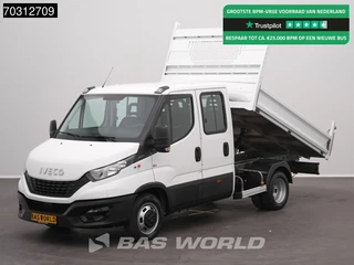 Iveco Daily 35C14 Dubbel Cabine Kipper Dubbellucht Airco Cruise Euro6 Tipper Benne Kieper Airco Cruise control
