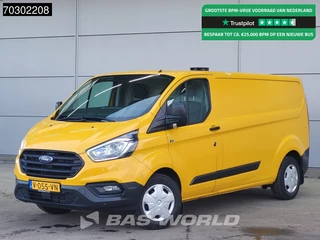 Ford Transit Custom  130PK L2H1 Trekhaak LED Xenon Airco Cruise Parkeersensoren v+a APK 02-2026 Euro6 L2 Airco Trekhaak Cruise control