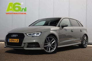 Audi A3 Sportback 35 TFSI CoD Advance Sport 150PK Automaat Black Optic Virtual Cockpit Half Leder Stoelverwarming Navigatie Carplay Android Parkeersensor 18 inch S-Line Velgen