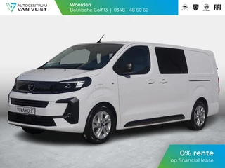 Hoofdafbeelding Opel Vivaro-e Opel Vivaro Electric 75 kWh Dubbele Cabine | 2x schuifdeur | 0% rente | tot 8 jaar garantie | Dynamic Surround View Pakket| Comfort Pakket | Exterieur Pakket | Winterpakket | Apple Carplay | rondom zicht camera's | LM velgen | Dodehoek detectie | parkeersensoren voor & achter | betimmering | rijklaarprijs