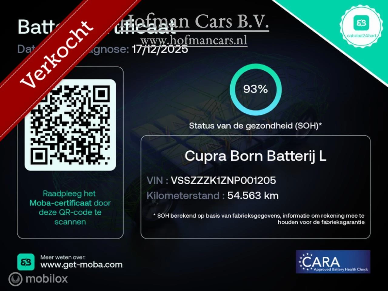 Hoofdafbeelding CUPRA Born