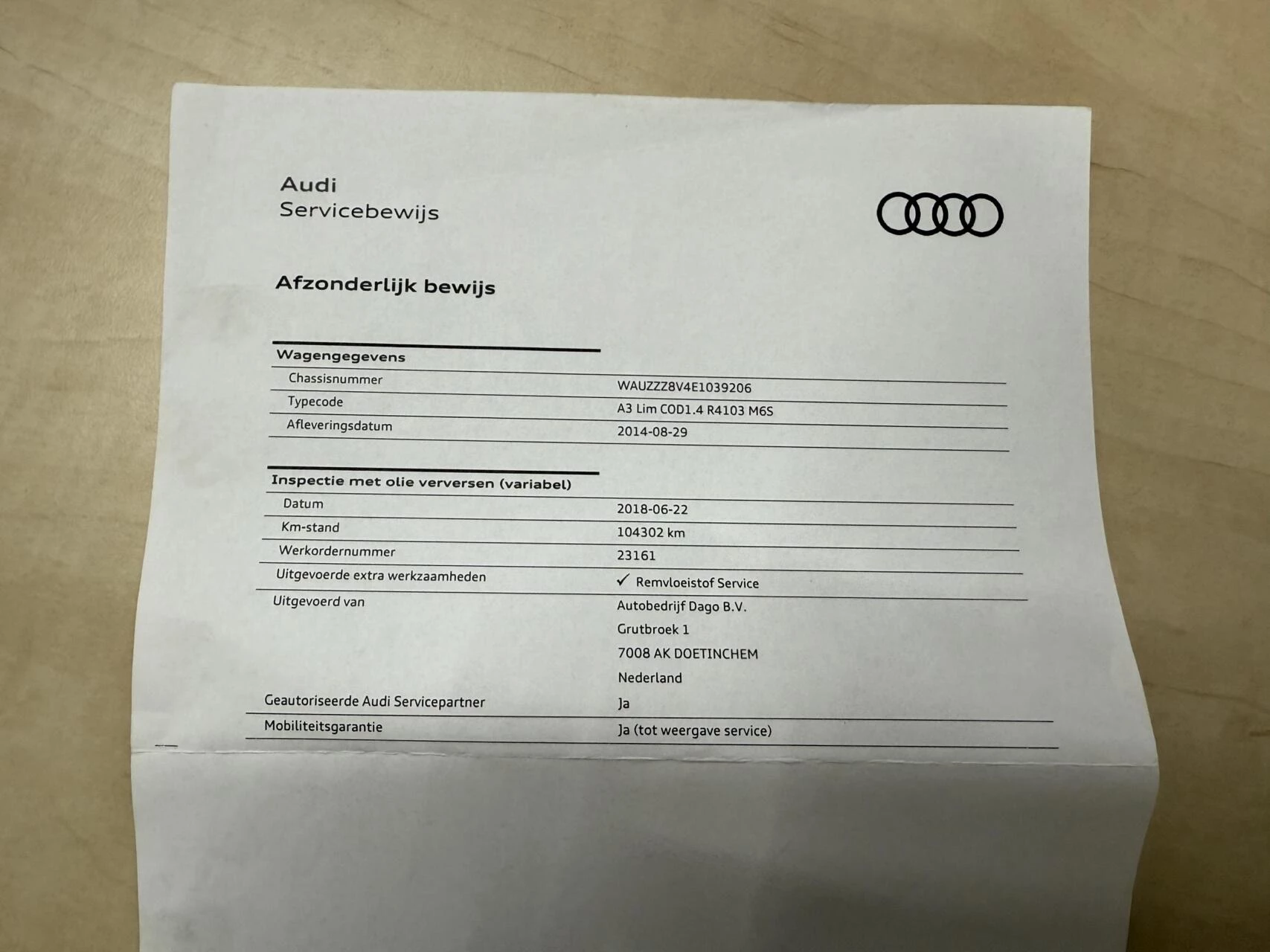 Hoofdafbeelding Audi A3