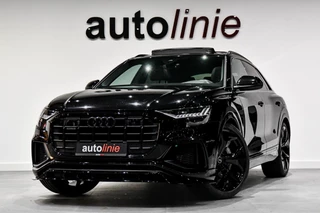 Audi Q8 55 TFSI e Quattro 3x S-Line, Pano, Softclose, Luchtv, ACC, Keyless, Matrix, 23'', Dodeh, Camera, Stuurvw!