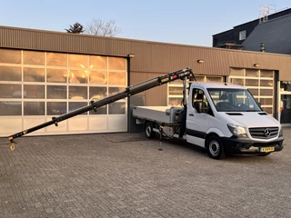 Mercedes-Benz Sprinter 314 2.2 CDI 432 Hiab 038 Laadkraan Airco Cruise controle 2-Persoons Ex gemeente Kraan Autolaadkraan Gereedschapskist Open laadbak Pick-up p-up Euro 6 ( EX gemeinde )