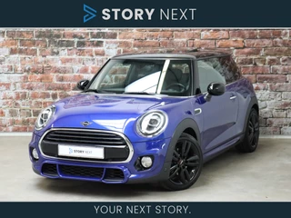 MINI Cooper Hatchback Serious Business Automaat 3 deurs / Panoramadak / Harman Kardon / John Cooper Works in- en exterieur / Navigatie Plus / Stoelverwarming / Cruise Control / LED Koplampen / Sportstoelen / Parkeersensoren / Comfort Access / Apple Carplay / Climate Control / Union Jack / 17 Inch