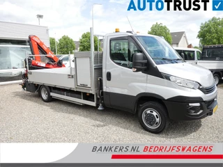 Iveco Daily 50C15 3.0 150PK, Airco, Open laadbak, Dubbel lucht, Fassi F50 laadkraan, Rijbewijs C1
