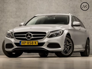 Mercedes-Benz C-Klasse Estate 350 e Deluxe 279Pk Automaat (NAVIGATIE, LUCHTVERING, LEDER, 360 CAMERA, STOELVERWARMING, ELEK SPORTSTOELEN, ADAPTIVE CRUISE, KEYLESS START, NIEUWSTAAT)