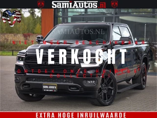 Dodge Ram 1500 BLACK EDITION | 4X4 5.7 V8 | PRINS LPG | CAMERA | APPLE CARPLAY | 3500KG | 22INCH NIGHT | FULL LED | ADAPTIVE CRUISE | MEMORY SEATS | LEDER | DUBBELE CABINE | CREWCAB