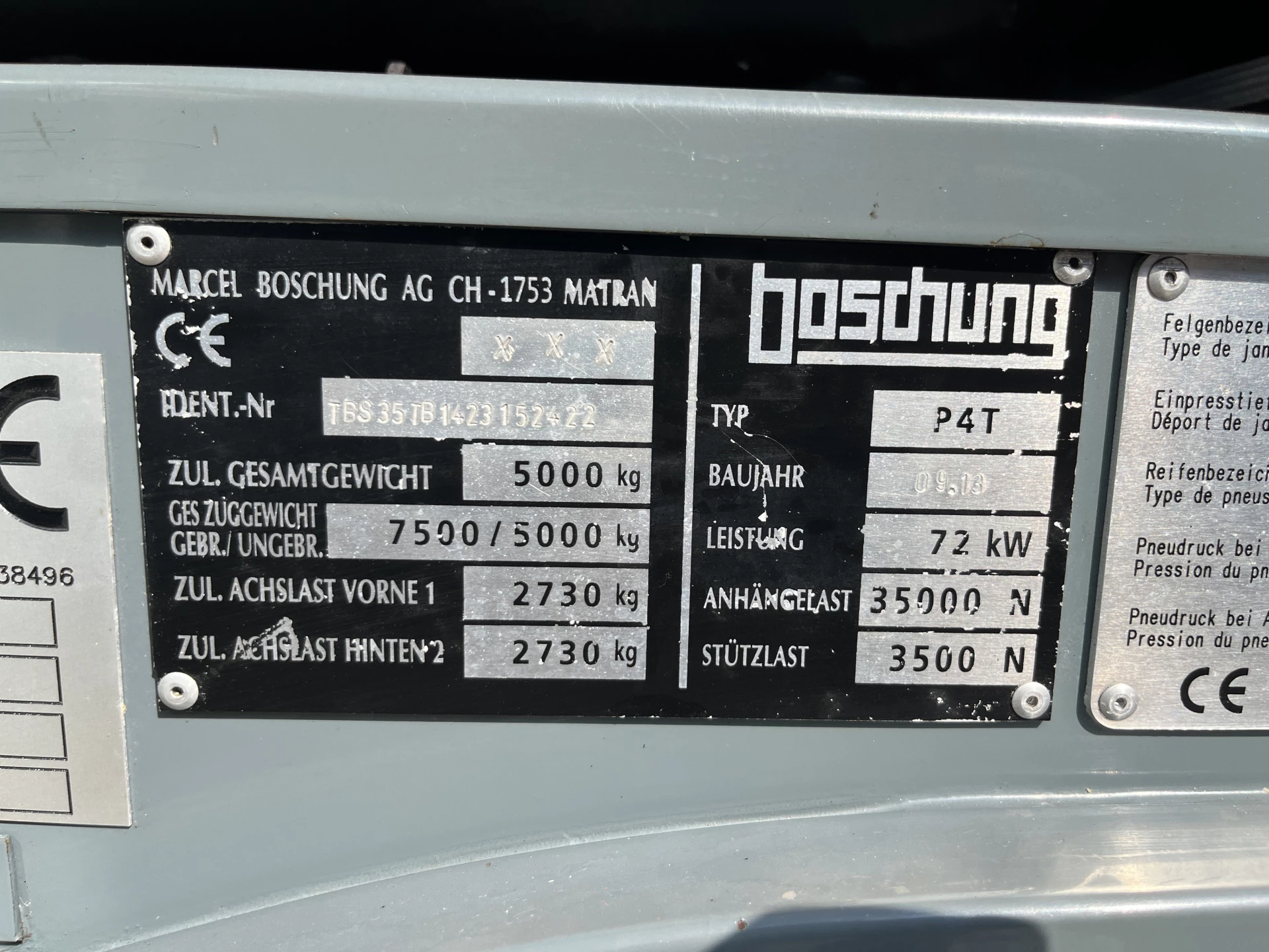 Hoofdafbeelding boschung P4T Werktuigdrager