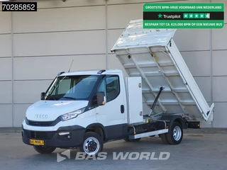 Iveco Daily 35C14 Open Laadbak met Kist Dubbellucht 3,5t Trekhaak Airco Cruise Euro6 Pritsche Pickup Open Box Airco Trekhaak Cruise control