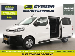 Citroën Jumpy 2.0 BlueHDI L3H1 | Dubbele Cabine | 6 Persoons | MARGE! | Airco Cruise Trekhaak 2xSchuifdeur Elektrpakket PDC