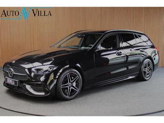 Hoofdafbeelding Mercedes-Benz C-Klasse Mercedes-Benz C-Klasse Estate 180 AMG Line Navi Leer Camera Nightpack PTS Ambient Elekt. achterklep Trekhaak elektr. PTS LM velgen BTW auto!