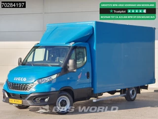 Iveco Daily 35S14 Automaat Zijdeur Bakwagen LED Airco Cruise Euro6 Meubelbak Koffer 20m3 Airco Cruise control