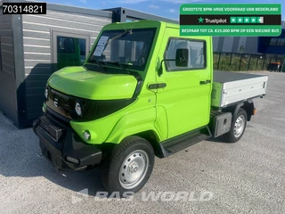 EVUM Motors aCar 4x4 100% Elektrisch 23kWh Open Laadbak Pritsche Pickup