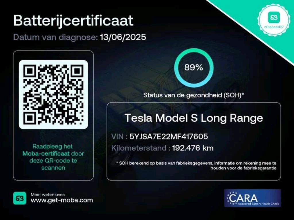 Hoofdafbeelding Tesla Model S