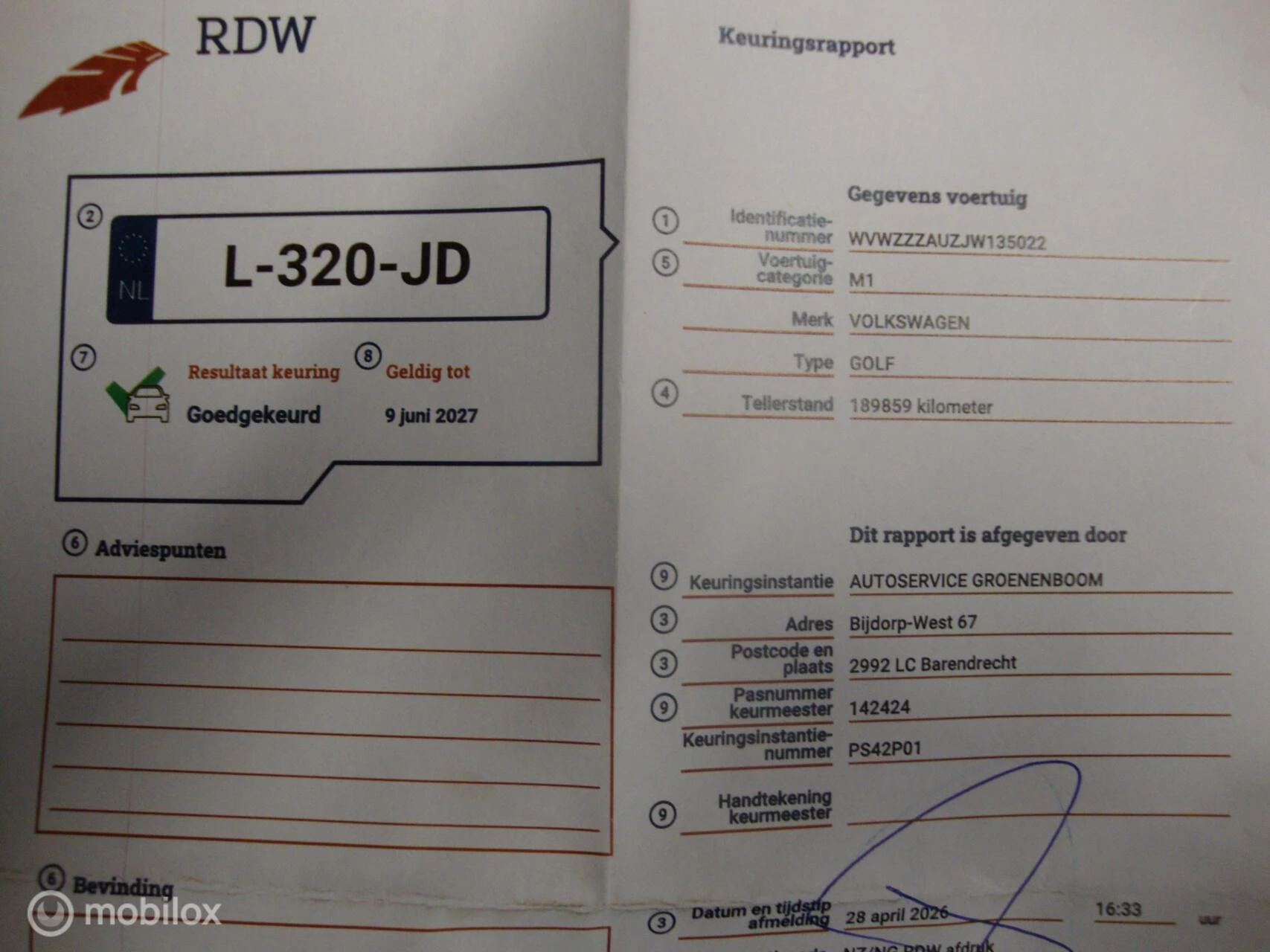 Hoofdafbeelding Volkswagen Golf