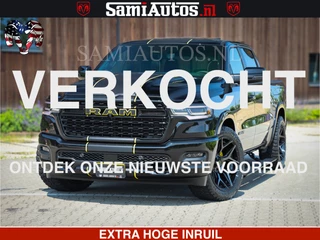 Dodge Ram 1500 Limited Night High Output 540HP 706Nm | Massage + Full Option | De Meest Luxe en Volle Pick-Up in zijn Klasse | Comfortabele Dubbele Cabine met Royale 5 Zitplaatsen | BPM vrij | Nu Leverbaar uit Voorraad | Voorraad Nr 2327 - 5407