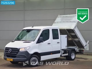 Mercedes Sprinter 514 CDI Automaat Dubbel Cabine Kipper 3.5t trekhaak Airco Cruise Tipper Kieper Benne m3 Airco Dubbel cabine Trekhaak Cruise control