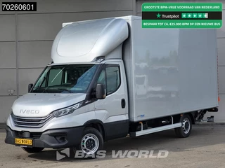 Iveco Daily 35S21 3.0L Automaat Laadklep Zijdeur ACC LED CarPlay Lat om Lat D'Hollandia 3,5t Trekvermogen Meubelbak Koffer Bakwagen 22m3 Airco