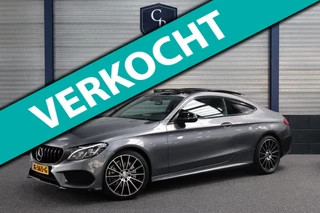 Mercedes-Benz C-klasse Coupé 180 AMG Line LED/SFEER/PANORAMADAK/HALF LEER+S.VERWARMING/CAM/LINE/ACC/ECC/12 MDN GARANTIE!