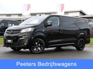 Opel Vivaro 2.0 CDTI L3H1 DC Black Edition Adaptieve Cruise, 360 Camera, LED, Carplay, 177pk, Sensoren, Clima, Stoelverwarming, Sensoren, Uniek!