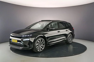 Skoda Enyaq 85 Sportline 286pk Automaat Trekhaak, Panoramadak, Warmtepomp, 360 camera, CANTON audio, Adaptive cruise control, Navigatie, LED matrix koplampen, Elektrische achterklep