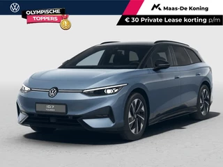 Hoofdafbeelding Volkswagen ID.7 Volkswagen ID.7 Tourer Pro Limited Edition 77 kWh accu 286 PK · Draadloze telefoonlader · 360 camera · verwarmde voorstoelen · Trekhaak inklapbaar, met elektrische ontgrendeling ·