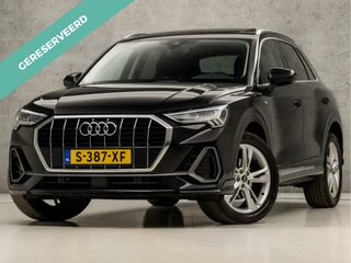 Audi Q3 35 TFSI S-Line Sport 150Pk Automaat (PANORAMADAK, APPLE CARPLAY, GROOT NAVI, LEDER/ALCANTARA, CAMERA, SPORTSTOELEN, ELEK ACHTERKLEP, GETINT GLAS, NIEUWSTAAT)