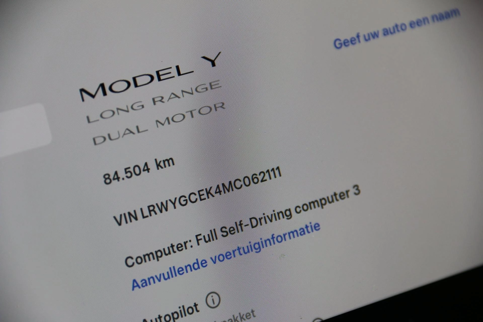 Hoofdafbeelding Tesla Model Y