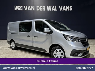 Renault Trafic 2.0 BluedCi 131pk L2H1 Dubbele Cabine Fabrieksgarantie Euro6 Airco | 6-Zits | Navigatie | LED | Camera | Cruisecontrol 2500kg Trekhaak, Parkeersensoren