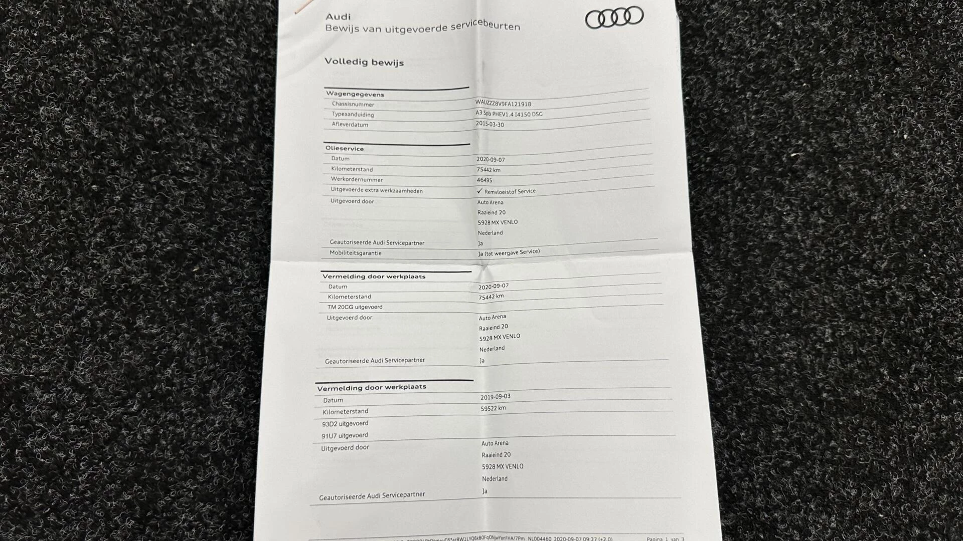 Hoofdafbeelding Audi A3