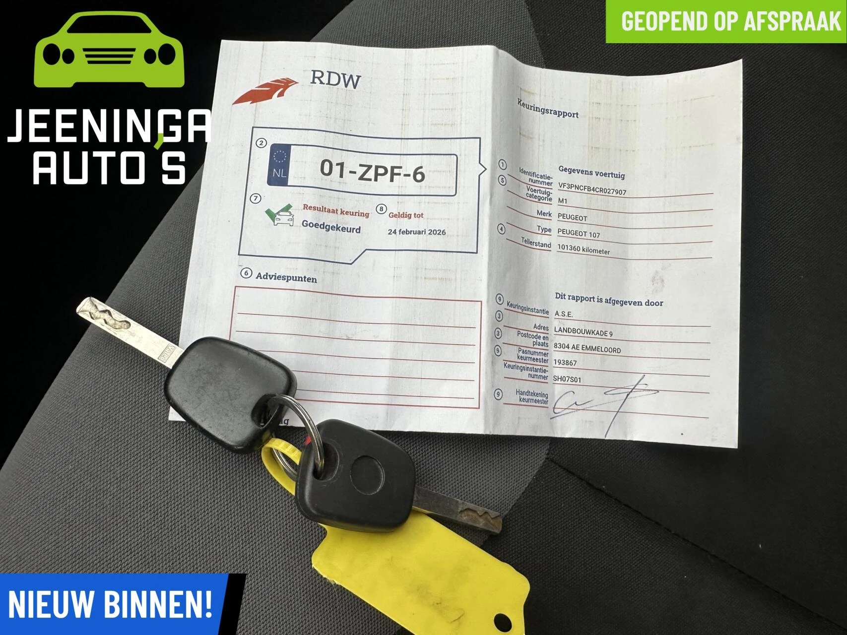 Hoofdafbeelding Peugeot 107