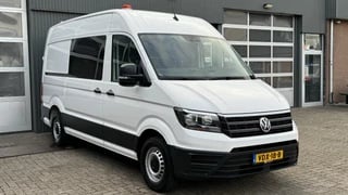 Volkswagen Crafter 35 2.0 TDI L3H3 Werkplaats inrichting Omvormer Standkachel 3000kg Trekhaak Euro 6 Sortimo Navigatie Comfortstoelen Lang Hoog Camera 1e eigenaar Voertuig weegsysteem