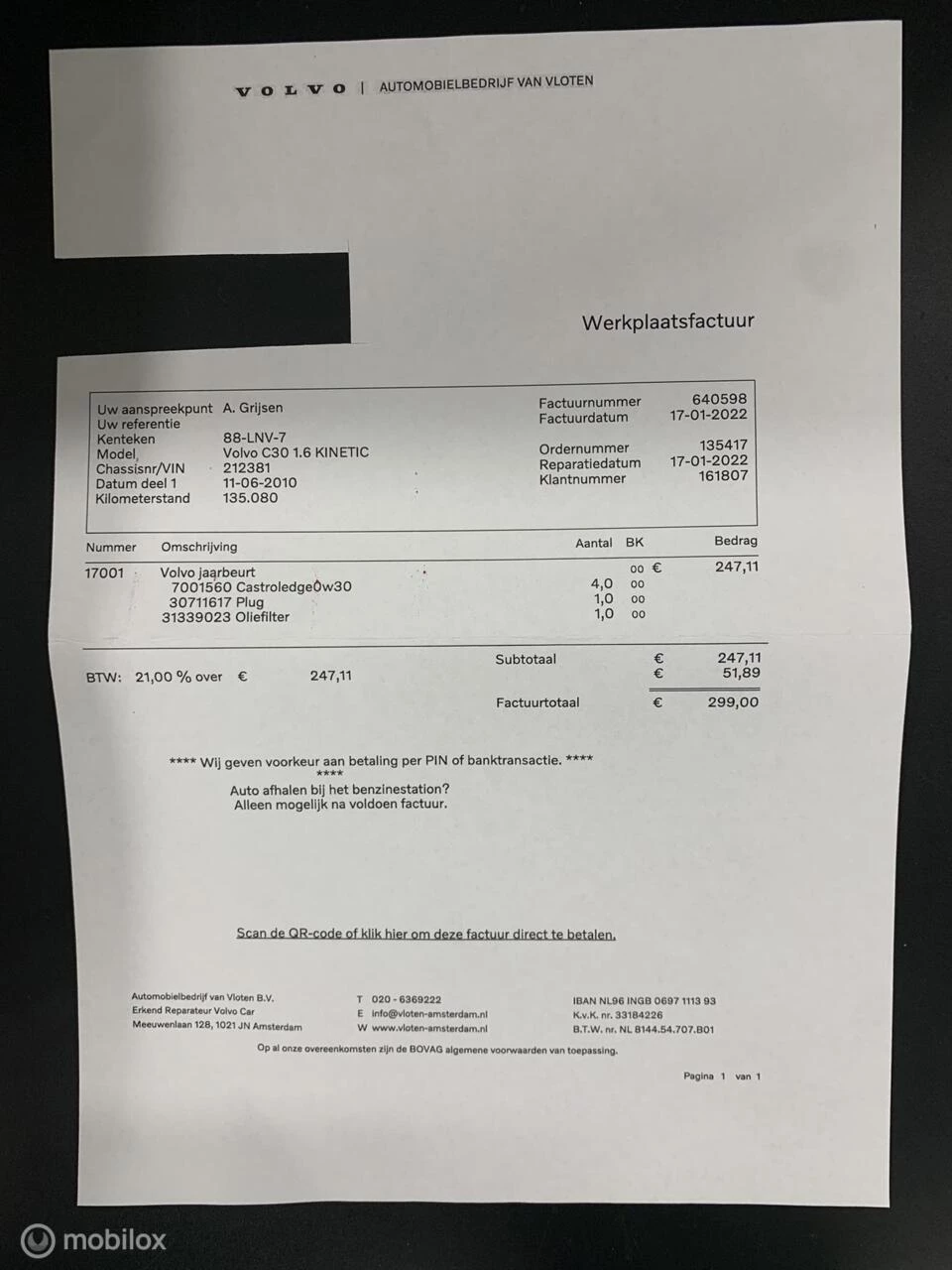 Hoofdafbeelding Volvo C30