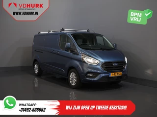 Ford Transit Custom 320 2.0 TDCI 170 pk Aut. L2 Trend BPM VRIJ! Carplay/ Stoelverw./ Camera/ PDC/ LMV/ Dakdragers/ Trekhaak