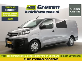 Opel Vivaro 2.0 CDTI L3H1 Dubbele Cabine 5 Persoons 360Camera Airco Cruise Carplay Navi PDC Trekhaak