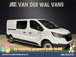 Renault Trafic 2.0 Blue dCi 131pk L2H1 Dubbele Cabine Euro6 Fabrieksgarantie Airco | 6-Zits | Apple Carplay | LED 2500kg Trekhaak, Android Auto, Cruisecontrol, Parkeersensoren, Bijrijdersbank